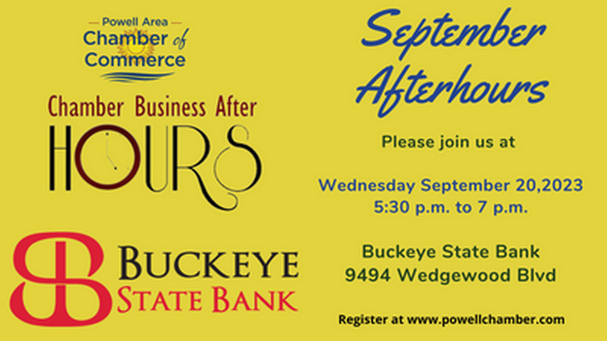 Afterhours at Buckeye State Bank Sep 20, 2023 Greater Powell